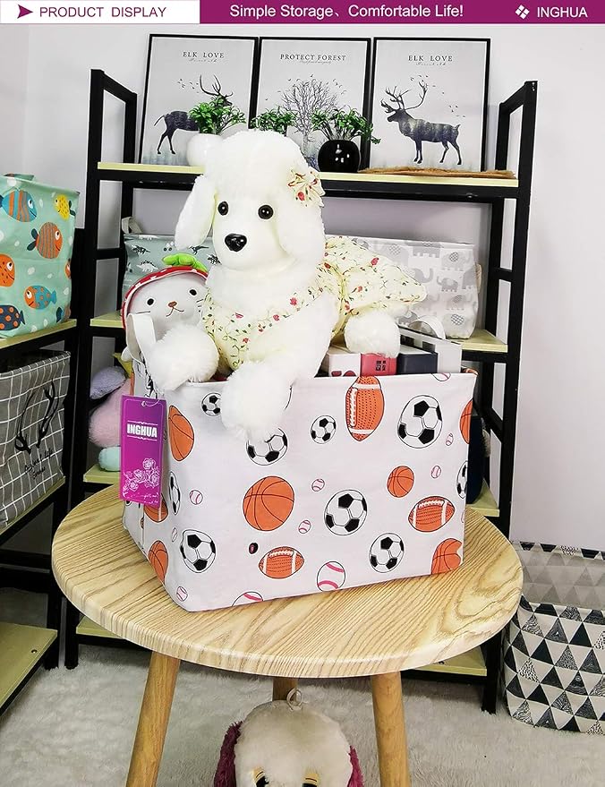 Rectangular Storage Basket Fabric Organizer Bin - Image 3