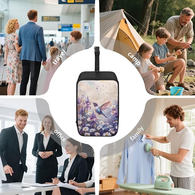 Portable Steamer Iron Storage Bag Daisy Hummingbird Lightweight Travel - Image 5