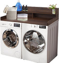 Washer and Dryer Countertop, 2 Tier Laundry Room Wood Countertop by XIHAADOY