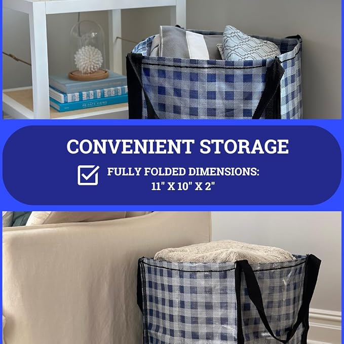 DURASACK Heavy Duty Storage Tote Bag 22-Gallon Rugged Woven Polypropylene - Image 4
