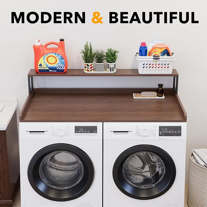 SpaceAid 2-Tier Washer Dryer Countertop, Laundry Topper - Image 6