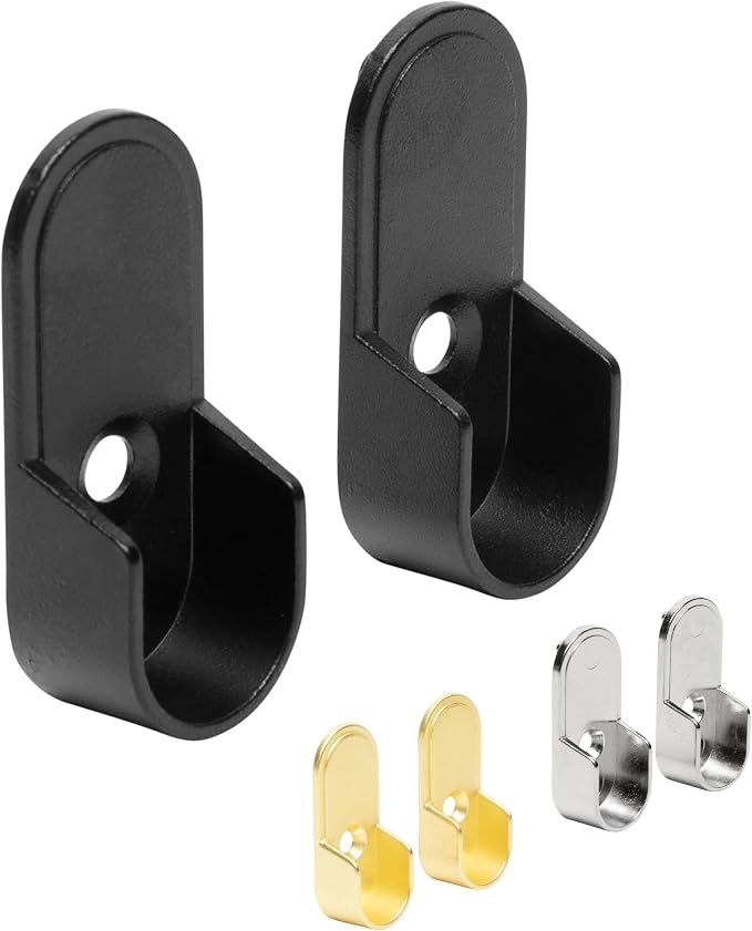B&B Hardware Extra Pair Oval Closet Rod End Supports by BBHARDWARE