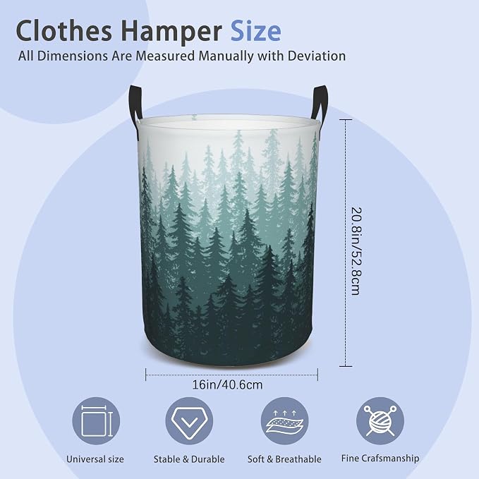 Laundry Basket, Dirty Clothes Basket, Foldable Waterproof Oxford Cloth Storage - Image 2