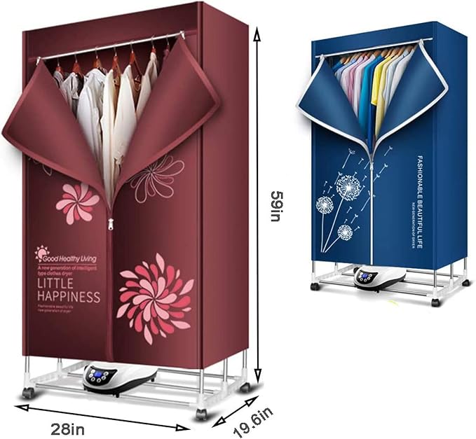 Electric Clothes Dryer, Portable 2-Tier Electric Clothes Drying Rack - Image 8