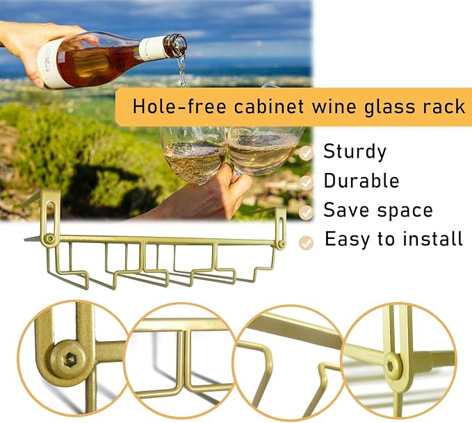 Adjustable Under Cabinet Stemware Holder - Image 5