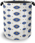 Evil Eyes Laundry Basket, Foldable Oxford Cloth Tote Bag Laundry Hamper Clothes by Unknown