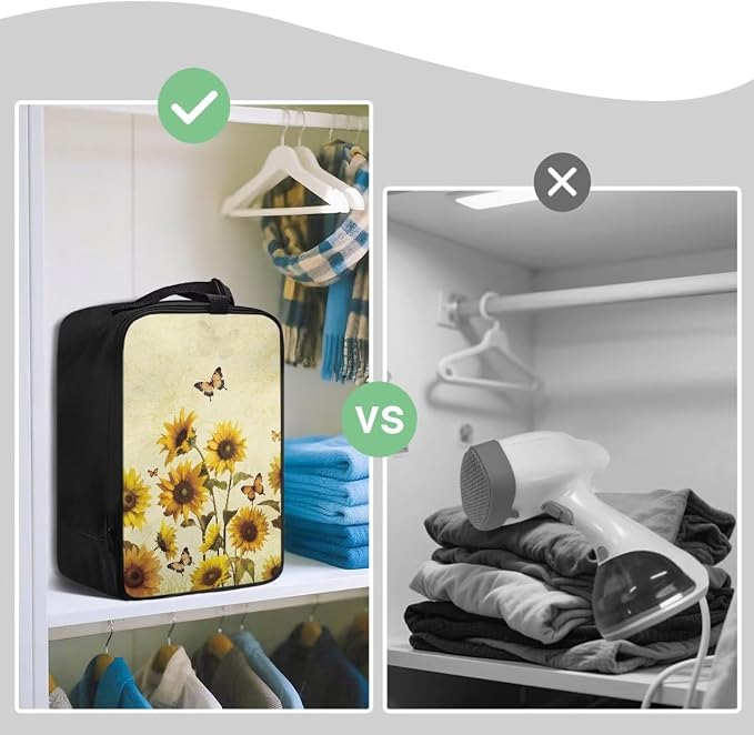 Sunflower Butterfly Travel Iron Storage Bag - Image 4