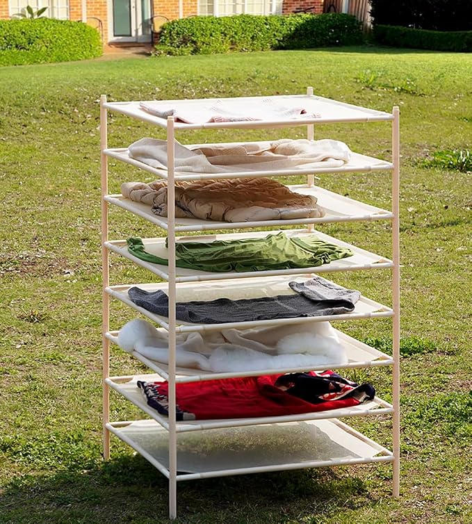 Stackable Sweater Laundry Drying Rack, Herb Drying Rack Mesh Clothes Drying Rack - Image 9