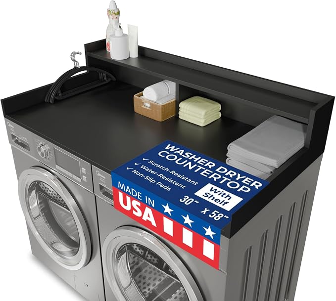 OfficeSimpli Large Washer Dryer Countertop by OfficeSimpliUS
