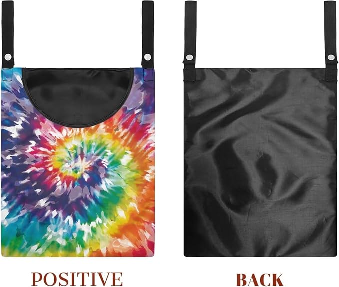 Rainbow Tie Dye Hanging Clothes Pin Bag - Image 7
