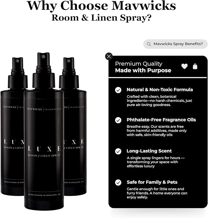 Fragrances - Linen & Room Spray – Bedroom & Home Fragrance Mist, Long-Lasting - Image 2