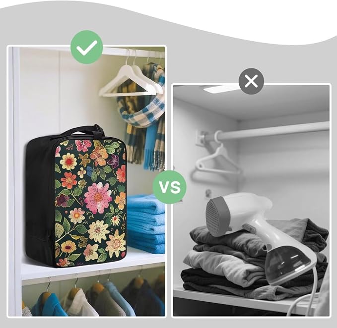 Flower Portable Steamer Storage Bag Lightweight Iron Carrying Case - Image 4