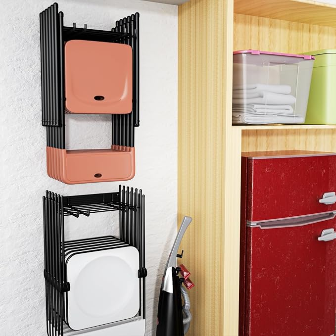 Folding Chair Storage Rack for Garage, Utility Hooks for Lawn, Beach & Camping - Image 7