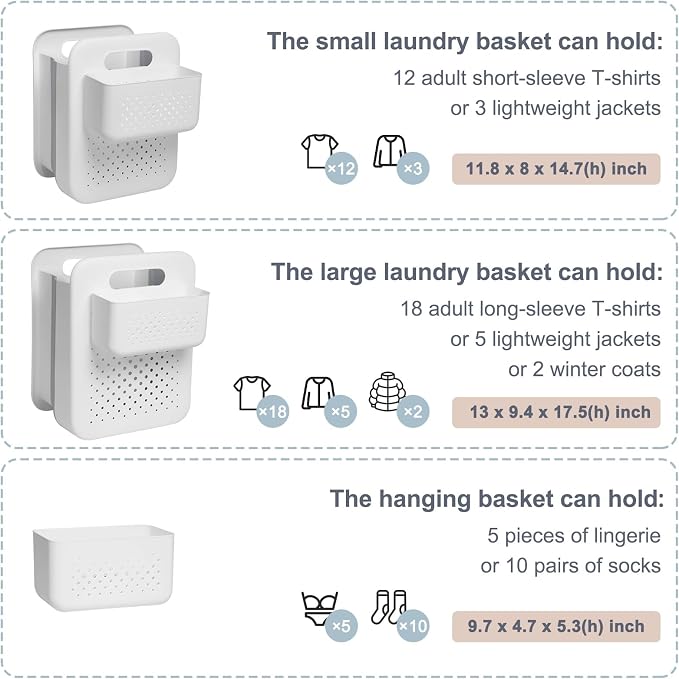 Large Collapsible Laundry Basket - Image 4