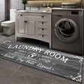 Pauwer Laundry Room Rug Runner 20"x60" Waterproof Rubber Laundry Mat Non Slip by Pauwer