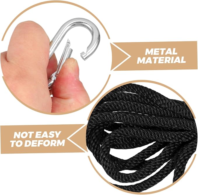 POPETPOP 3sets Adjustable Heavy Duty Rope Hanger Set - Image 3