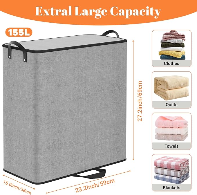 Large Double Laundry Hamper - Image 2