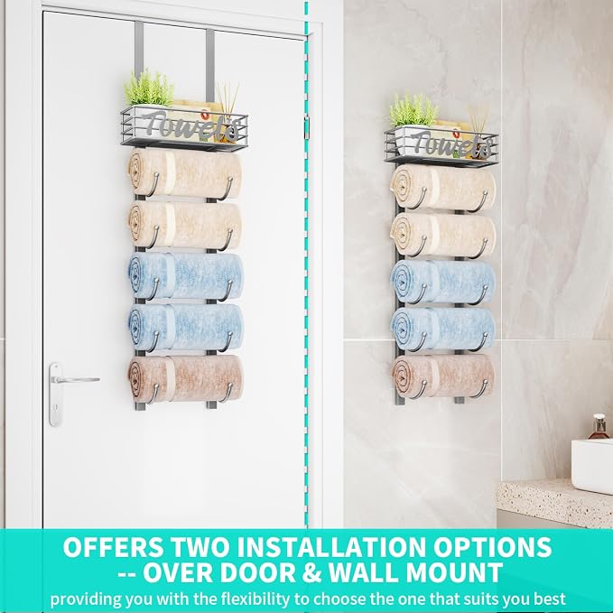 HapiRm Towel Racks for Bathroom Storage - Image 2