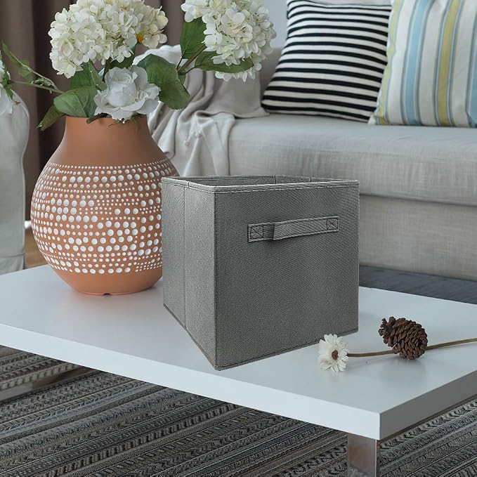 storage bins collapsible storage bins, cube storage organizer 9*7.5*7.5inch - Image 7
