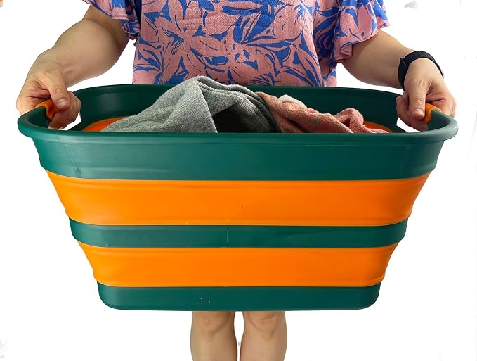 SAMMART Collapsible Plastic Laundry Basket - Image 7