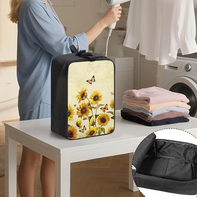 Sunflower Butterfly Travel Iron Storage Bag - Image 3