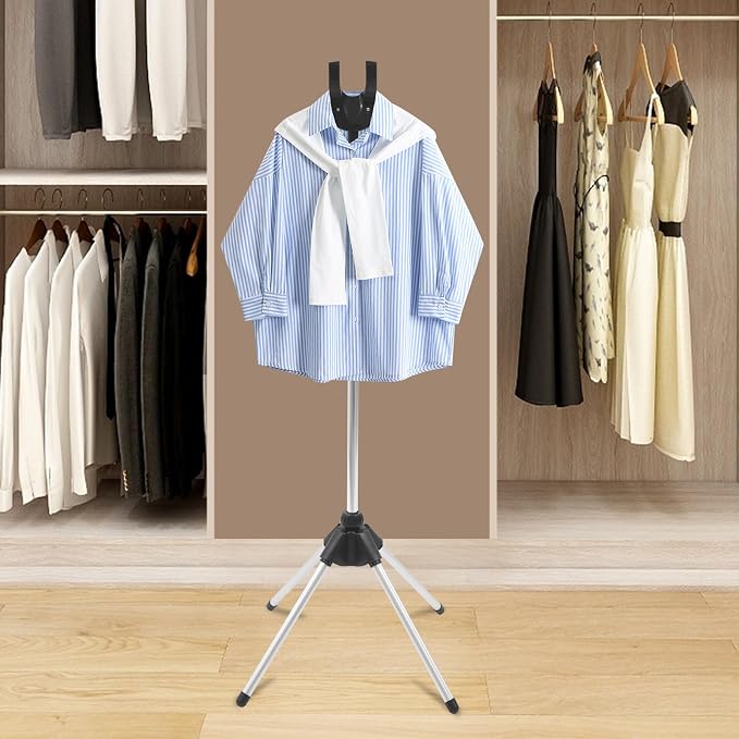 Hanging Ironing Rack, Handheld Clothes Steamer Holder, Adjustable Garment Hanger - Image 4