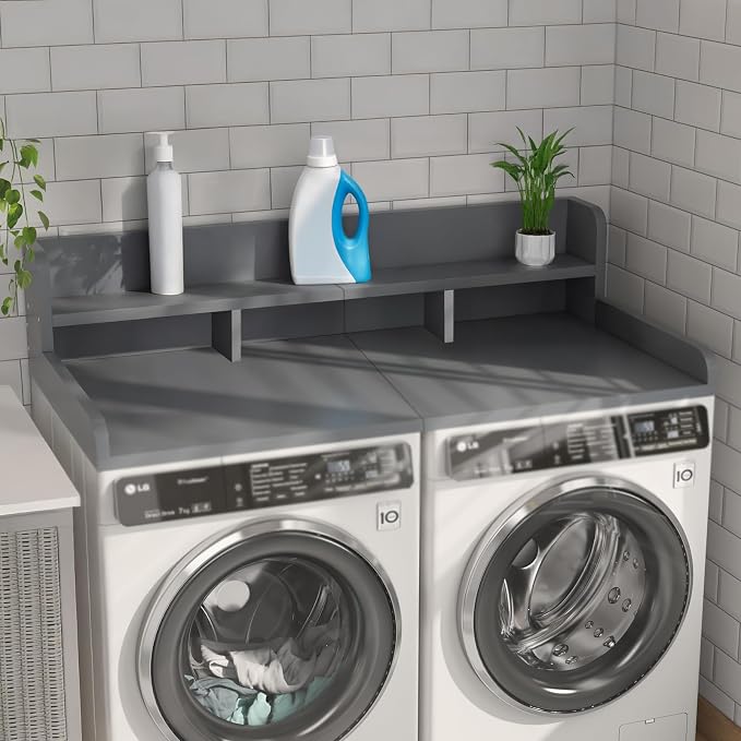 Washer Dryer Countertop, Laundry Wood Shelf Topper - Image 3