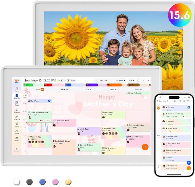 Westsee 15.6" Digital Calendar Frame – Interactive Touchscreen Eletronic by WestseeCalendar