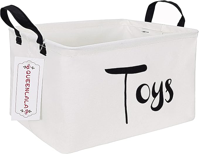 QUEENLALA Rectangular Laundry Hamper/Foldable Nursery Laundry Basket by QUEENLALA