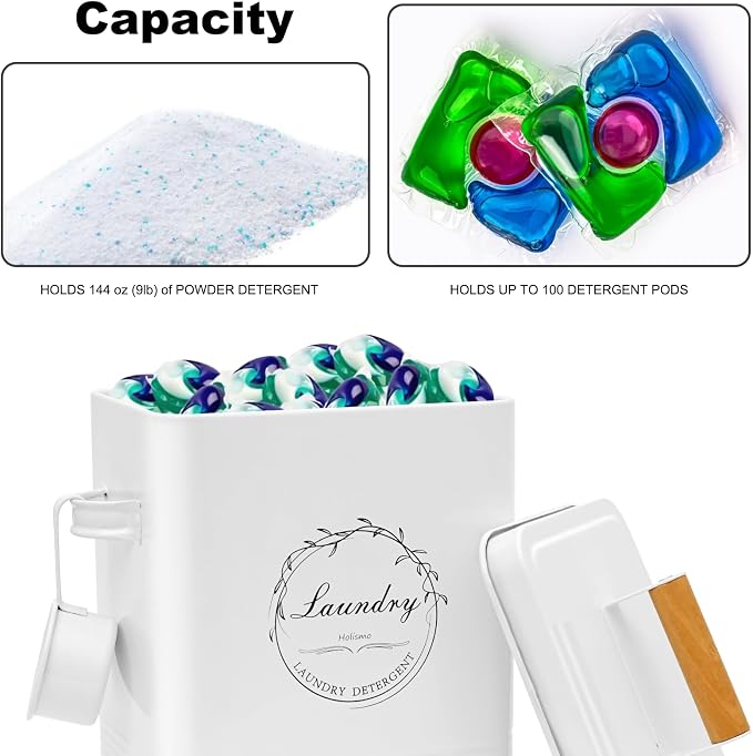 Laundry Detergent Container for Laundry Room Organization and Storage, Modern - Image 5