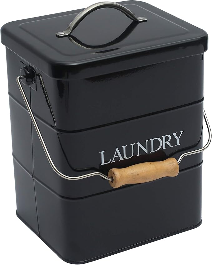Laundry Powder Bin, Washing Powder Storage Tin by Xbopetda