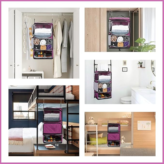 Surblue Hanging Shelves Travel Compression Packing Cube - Image 7