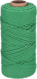 Rebower Macrame Cord 4mm x 109 Yard, Natural Cotton Macrame Rope Twisted by Rebower
