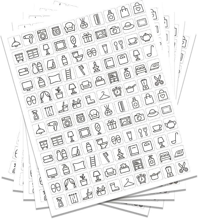 600 Pcs Chore Planner Stickers, Calendar Sticker Book Planner Stickers by GOMAKERER