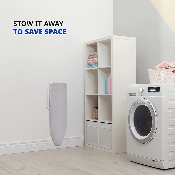 Ivation Wall-Mounted Ironing Board | Foldable 36.2” x 12.2”, Fold Down Ironing - Image 7