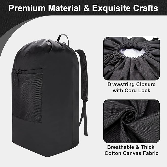 Laundry Bag Backpack, Laundry Bag - Image 5