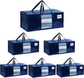VENO 6 Pack Heavy Duty Moving Bags, Christmas Storage Bins by Veno