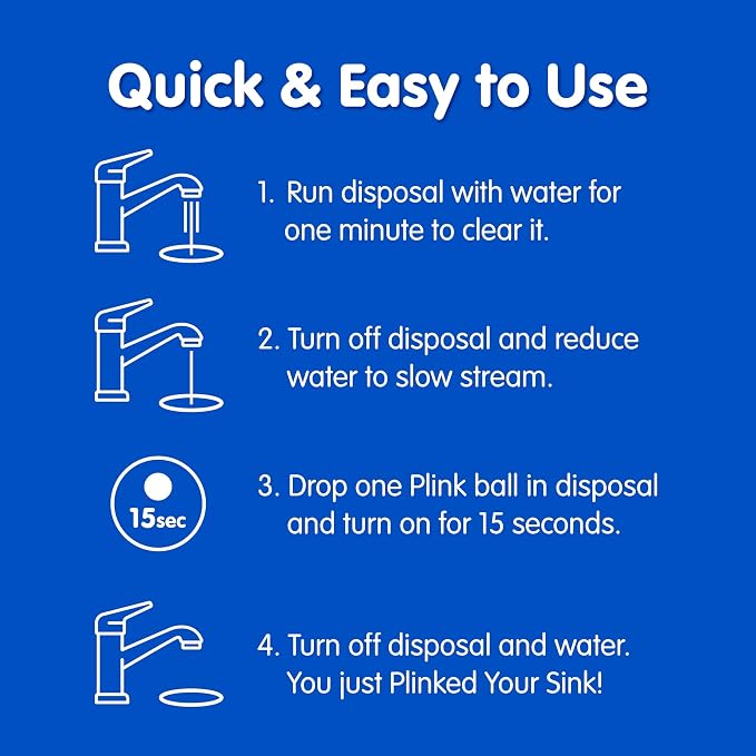 Plink 90 Garbage Disposer Cleaner and Deodorizer - Image 3