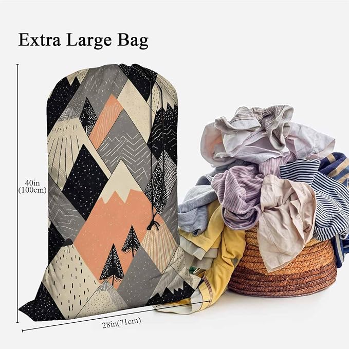 Swono Mountains Large Travel Laundry Bag - Image 3
