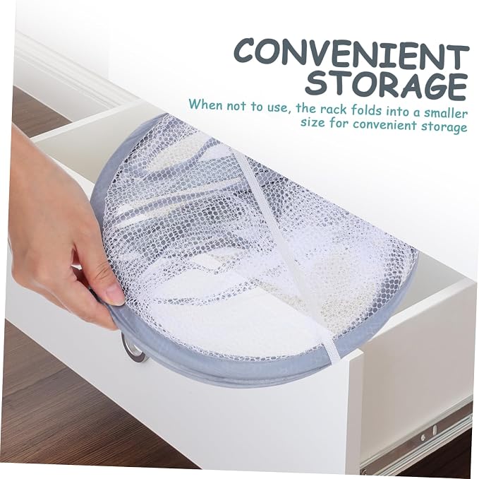 PRETYZOOM Multi-Functional Breathable Mesh Drying Rack Flat Clothes Dryer - Image 2