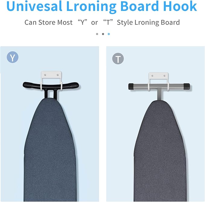 BiJun Ironing Board Hanger Wall Mount, Ironing Board Hanger - Image 3