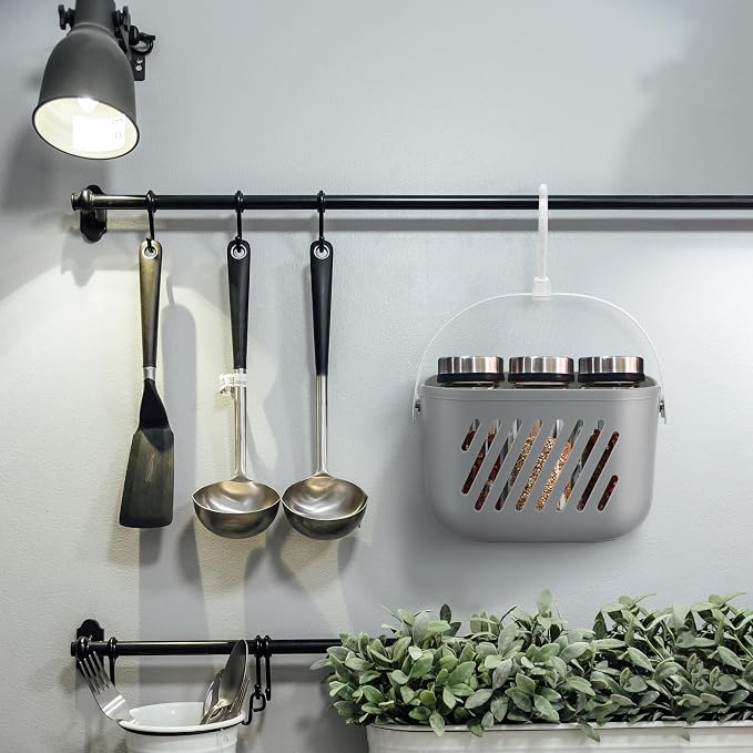 DOITOOL Hanging Shower Caddy Plastic Hanging Shower Basket Portable Kitchen - Image 8