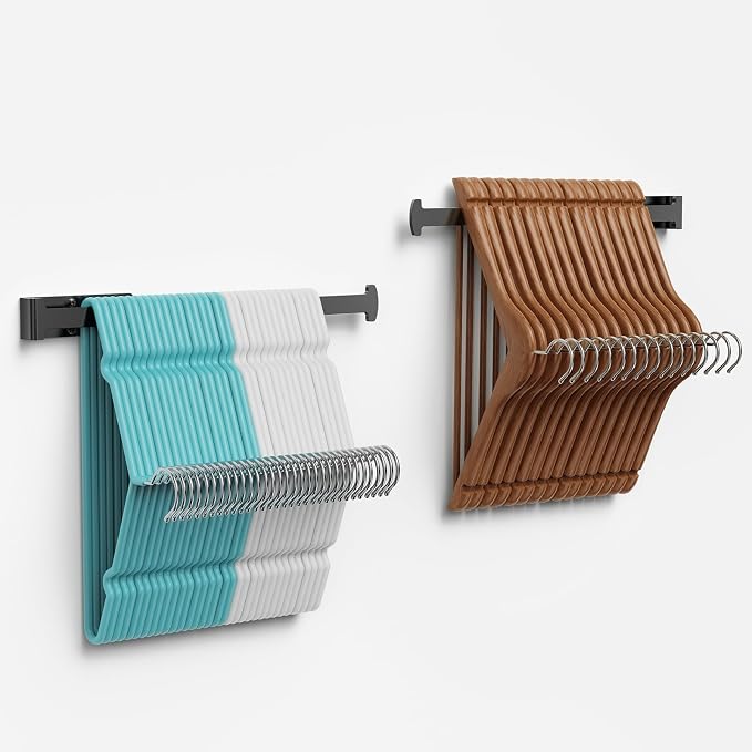 2 Pack Hanger Holder, Hanger Storage Rack by JobenOligey