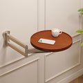 Wall Mounted Folding Table, Walnut Bedside Shelf Wall Mount Floating Wall Desk by Home