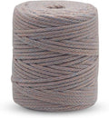 Rainbow Knitted Macrame Cord 4mm x 109Yards, Macrame Rope, Cotton Cord by Crocheta