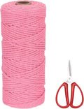 MECCANIXITY Braided Macrame Cord, 3mm x 109 Yards Natural Cotton Rope Macrame by MECCANIXITY
