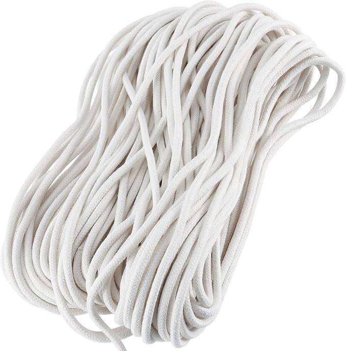 HAKZEON 164FT 1/4 Inch Cotton Rope, Natural Cotton Braided Rope, All-Purpose - Image 5