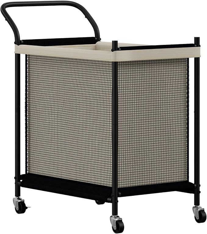Laundry Hamper with Wheels, Laundry Basket with Removable and Washable Liner Bag by Furshus