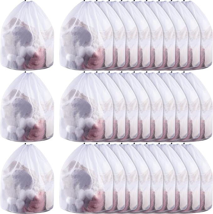 18 Pcs 24 * 32 Inches Fine Mesh Laundry Bag by Fabbay