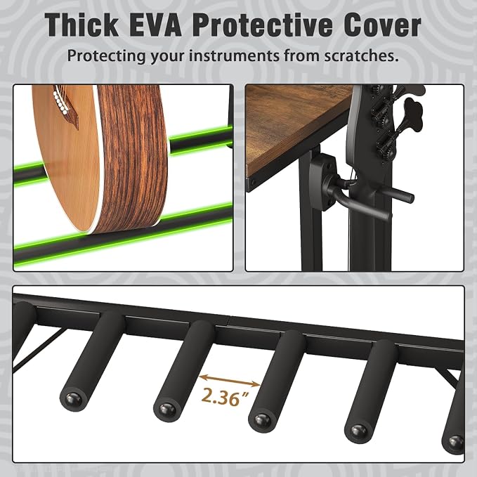Guitar Stand for Multiple Guitars, Guitar Rack - Image 4